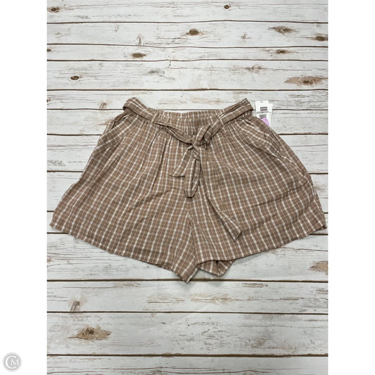Shorts By Jessica Simpson In Plaid Pattern, Size: 1x