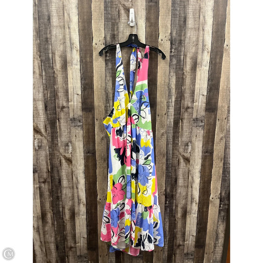 Dress Casual Midi By Ophelia Roe In Multi-colored, Size: 1x