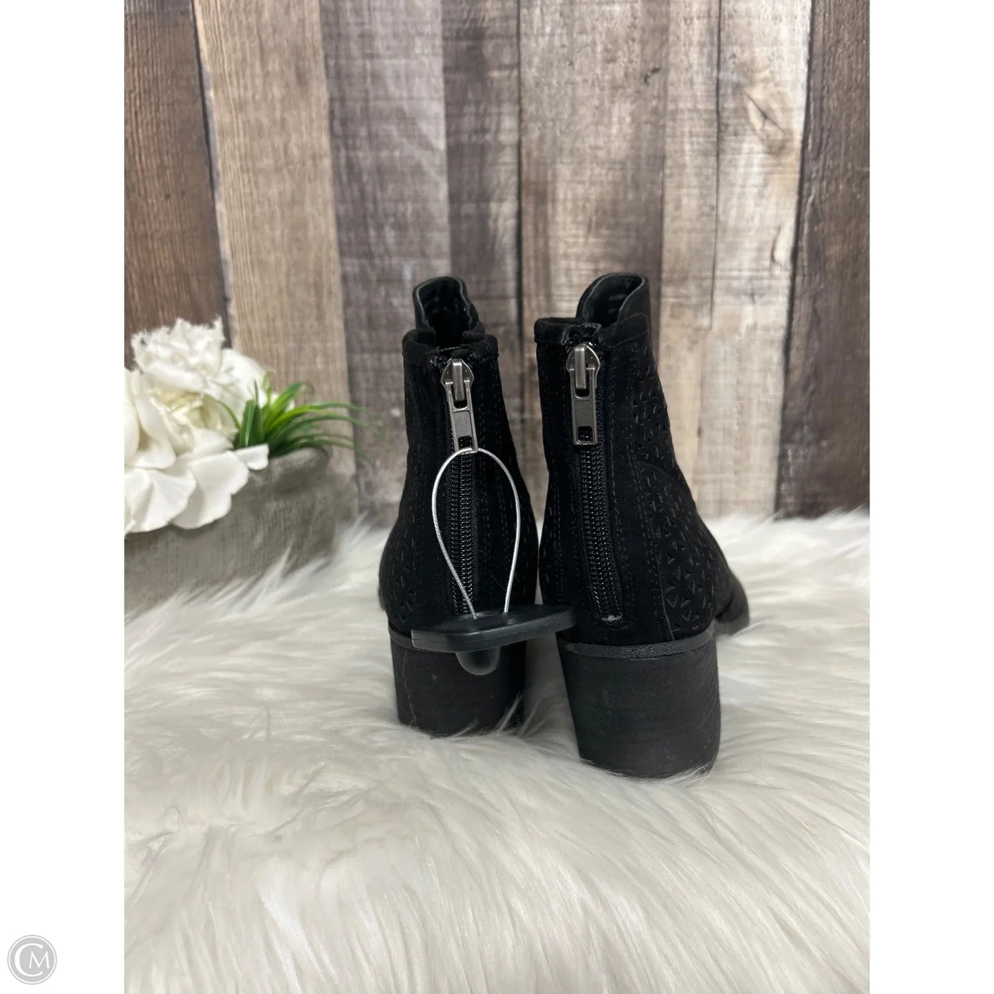 Boots Ankle Heels By Madden Girl In Black, Size: 7