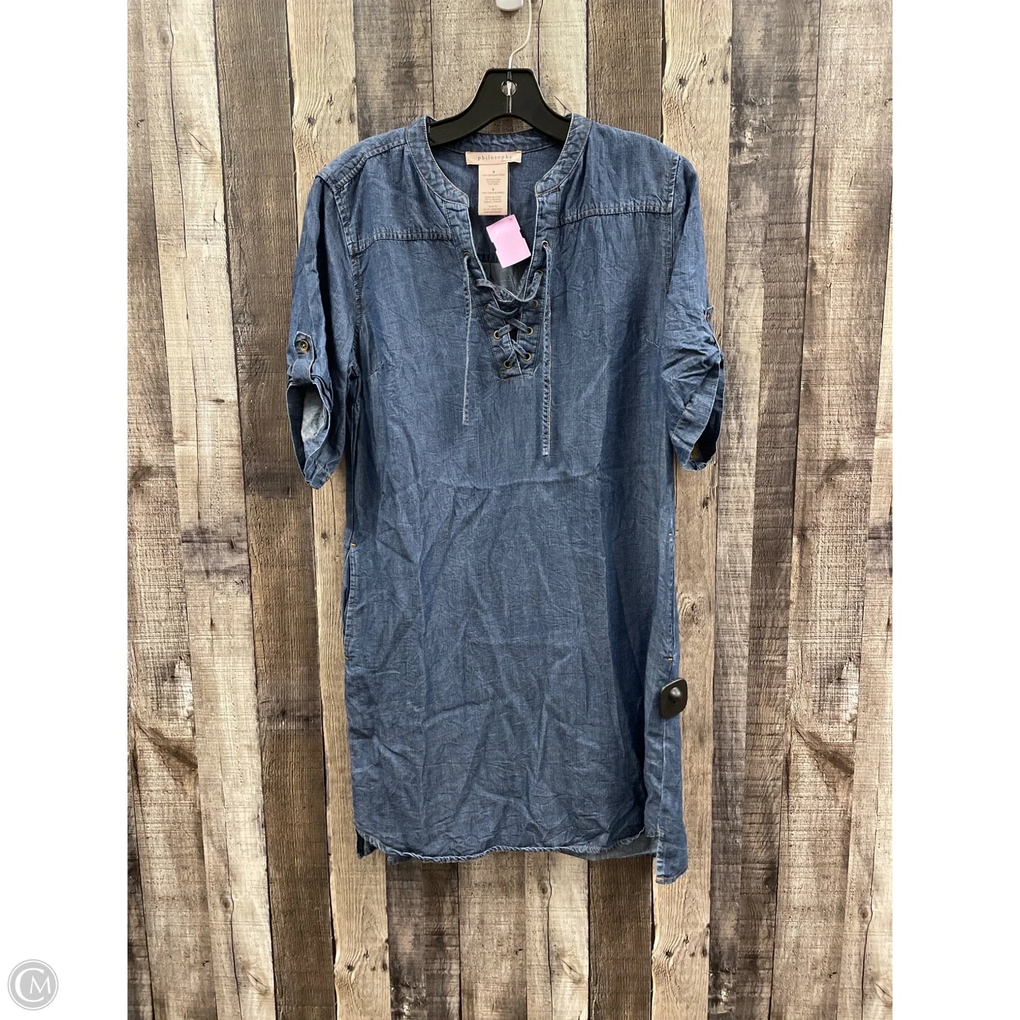 Dress Casual Short By Philosophy In Blue Denim, Size: S