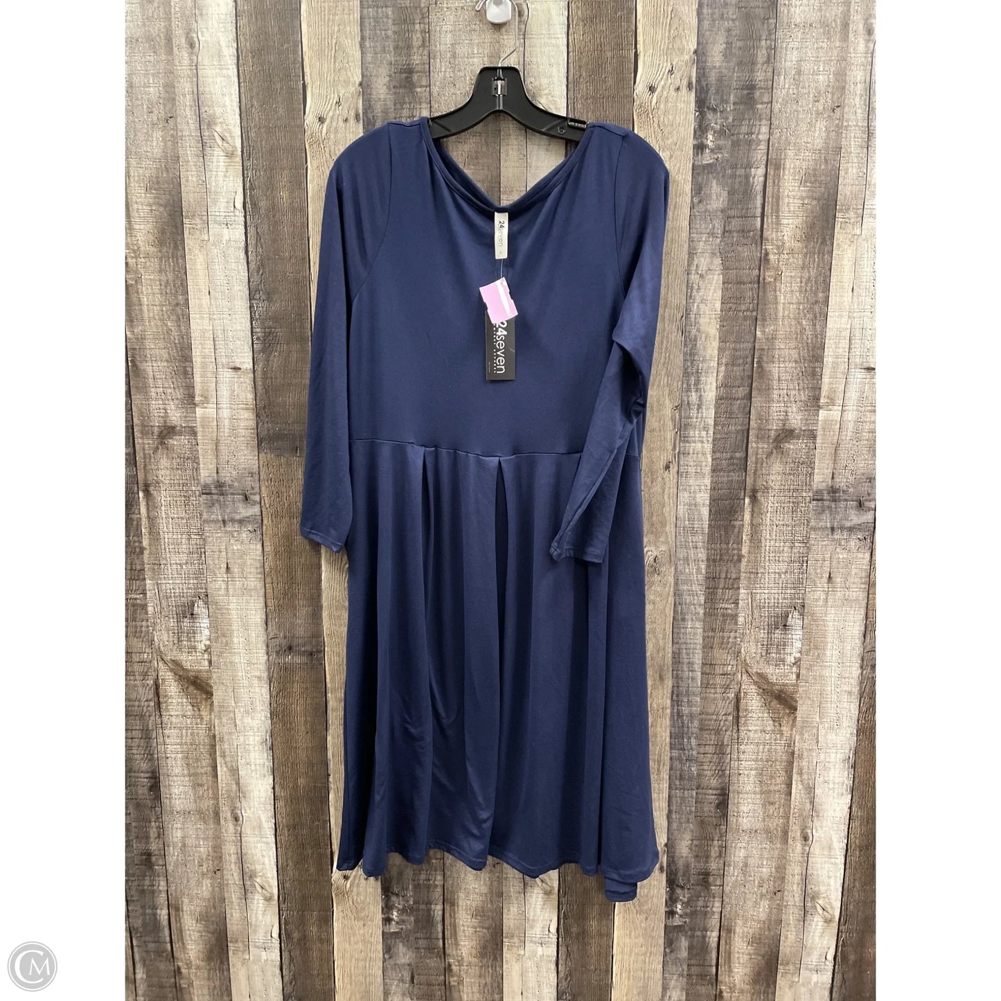 Dress Casual Midi By Cme In Blue, Size: Xl