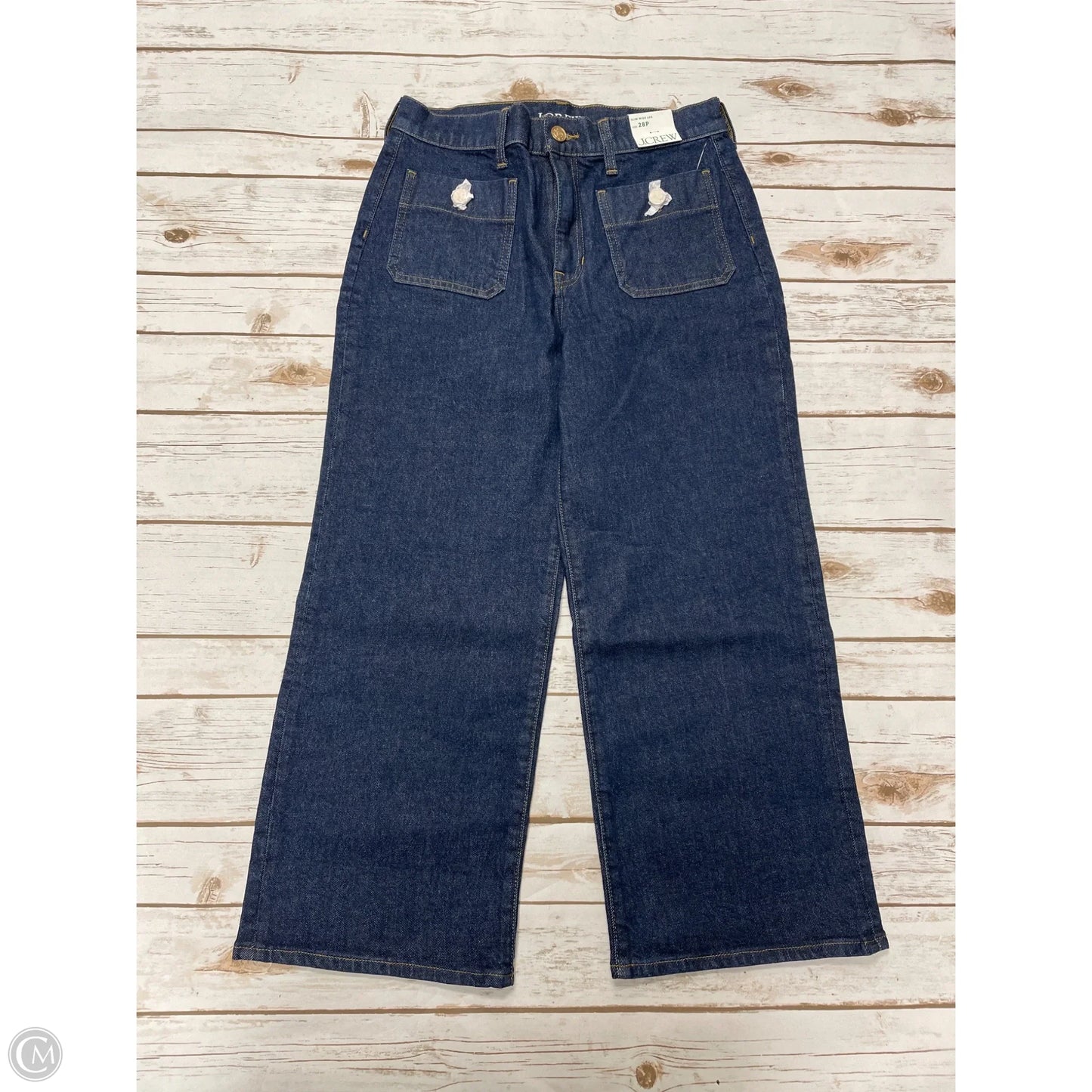 Jeans Cropped By J. Crew In Blue Denim, Size: 6