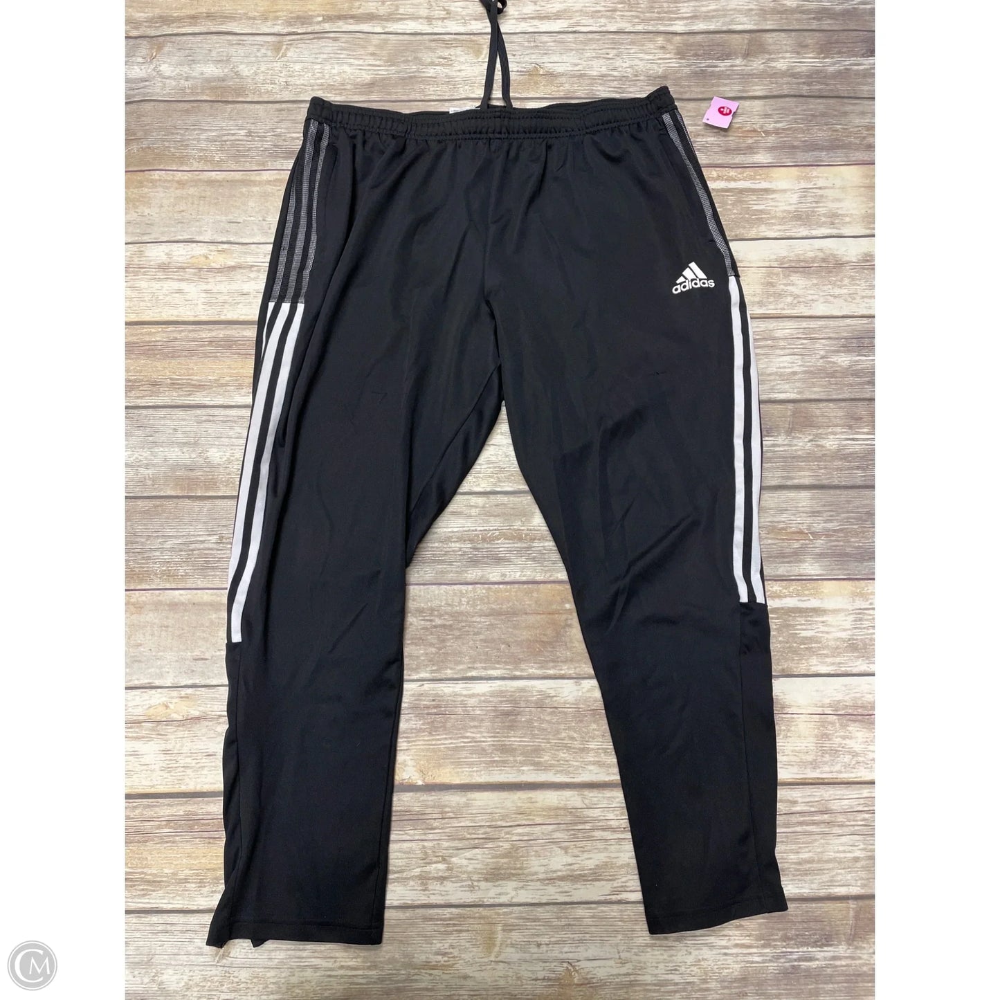 Athletic Pants By Adidas In Black, Size: 3x