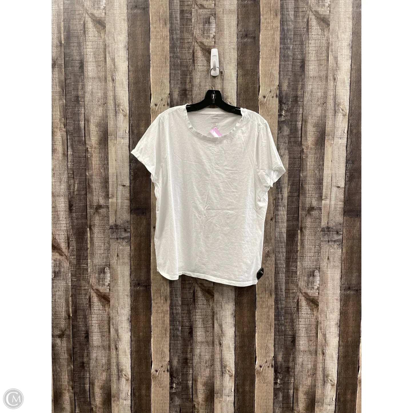 Top Short Sleeve Basic By Sonoma In White, Size: Xxl