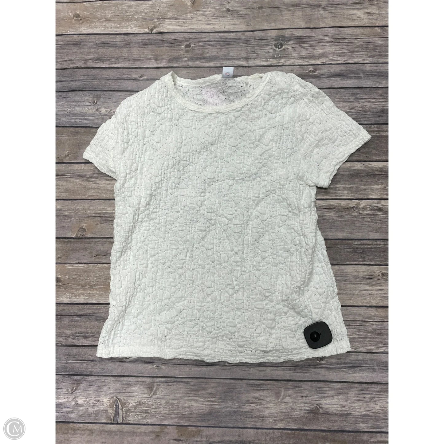 Top Short Sleeve By Old Navy In White, Size: L