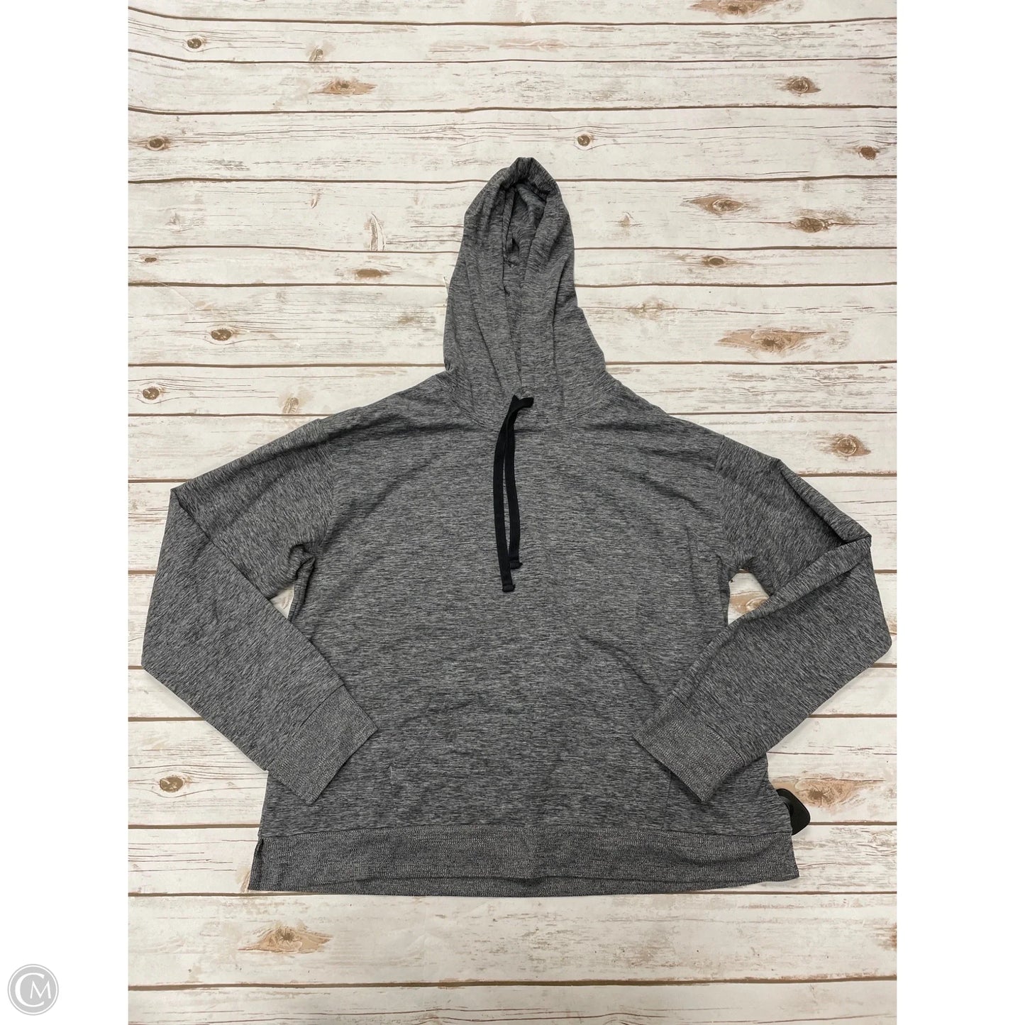 Athletic Sweatshirt Hoodie By Zella In Grey, Size: Xl