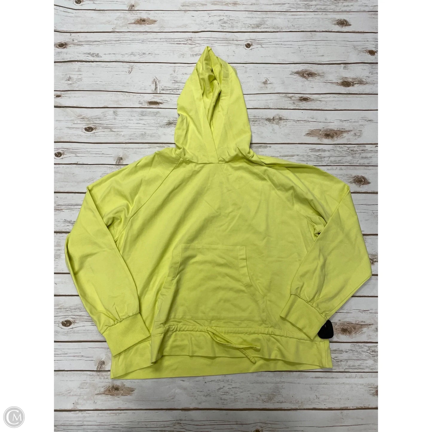 Athletic Sweatshirt Hoodie By Zella In Yellow, Size: Xl