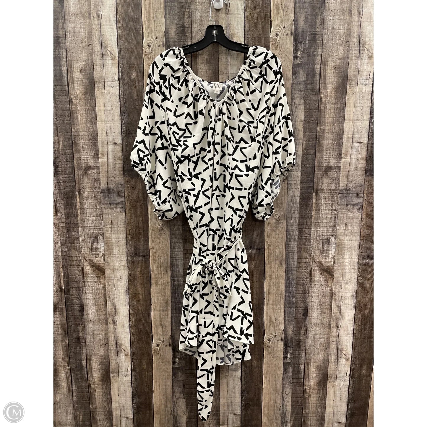 Dress Casual Midi By Worthington In Black & White, Size: 4x