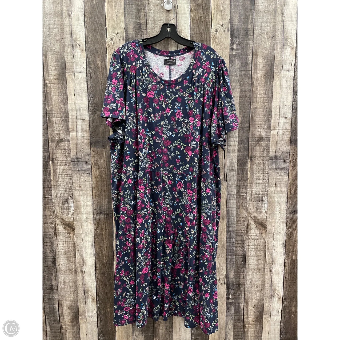 Dress Casual Midi By Lane Bryant In Navy, Size: 4