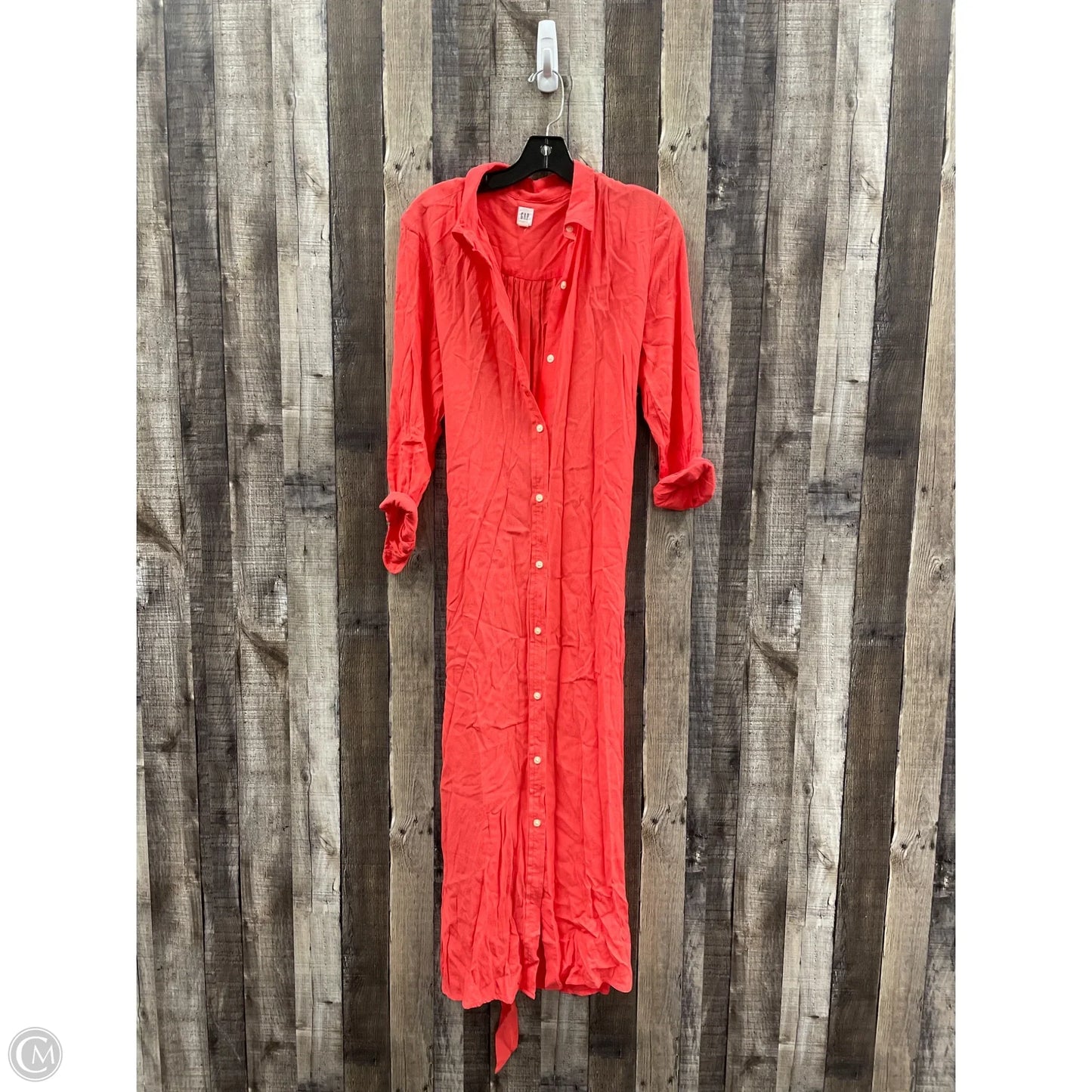 Dress Casual Maxi By Gap In Coral, Size: Xs