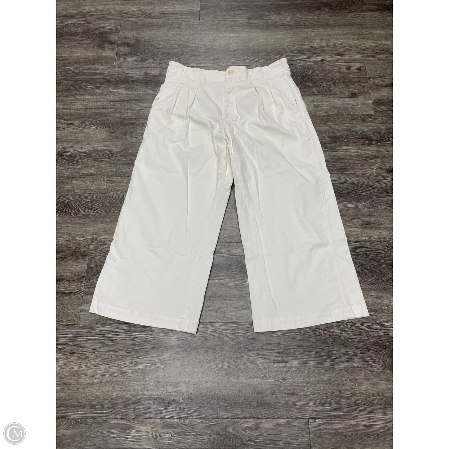 Jeans Wide Leg By Maeve In Cream Denim, Size: 14