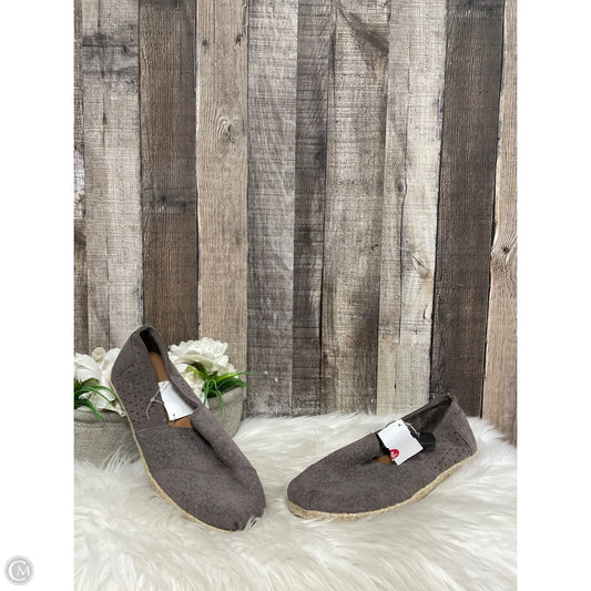 Shoes Flats By Toms In Grey, Size: 10