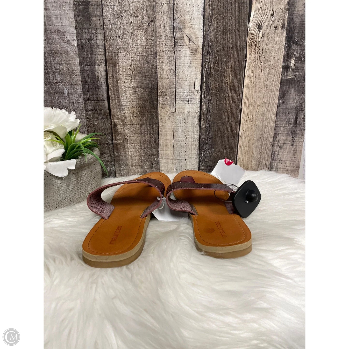 Sandals Flats By Maurices In Maroon, Size: 8