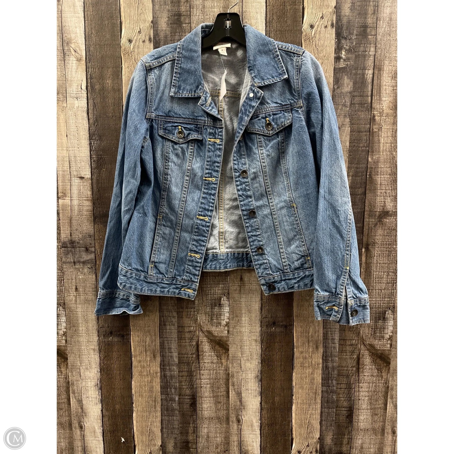 Jacket Denim By St Johns Bay In Blue Denim, Size: M