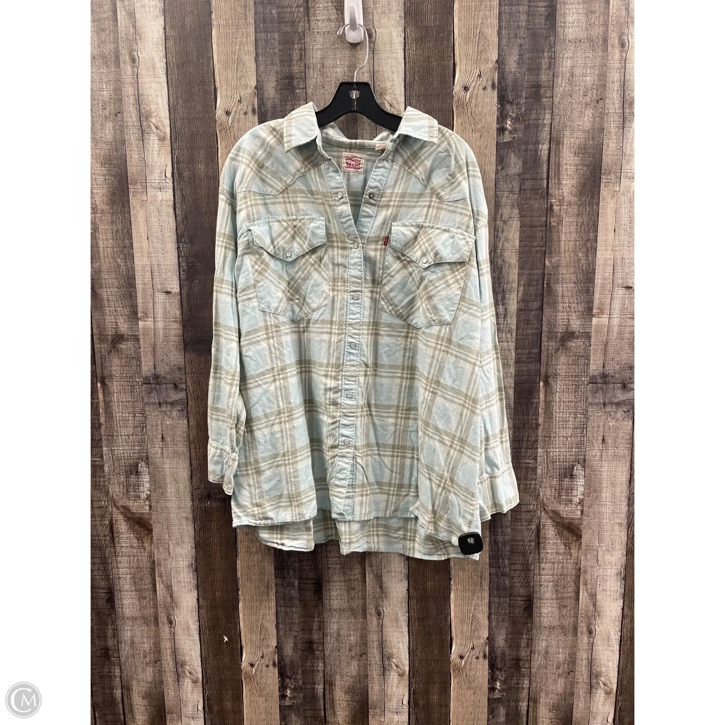 Top Long Sleeve By Levis In Multi-colored, Size: L