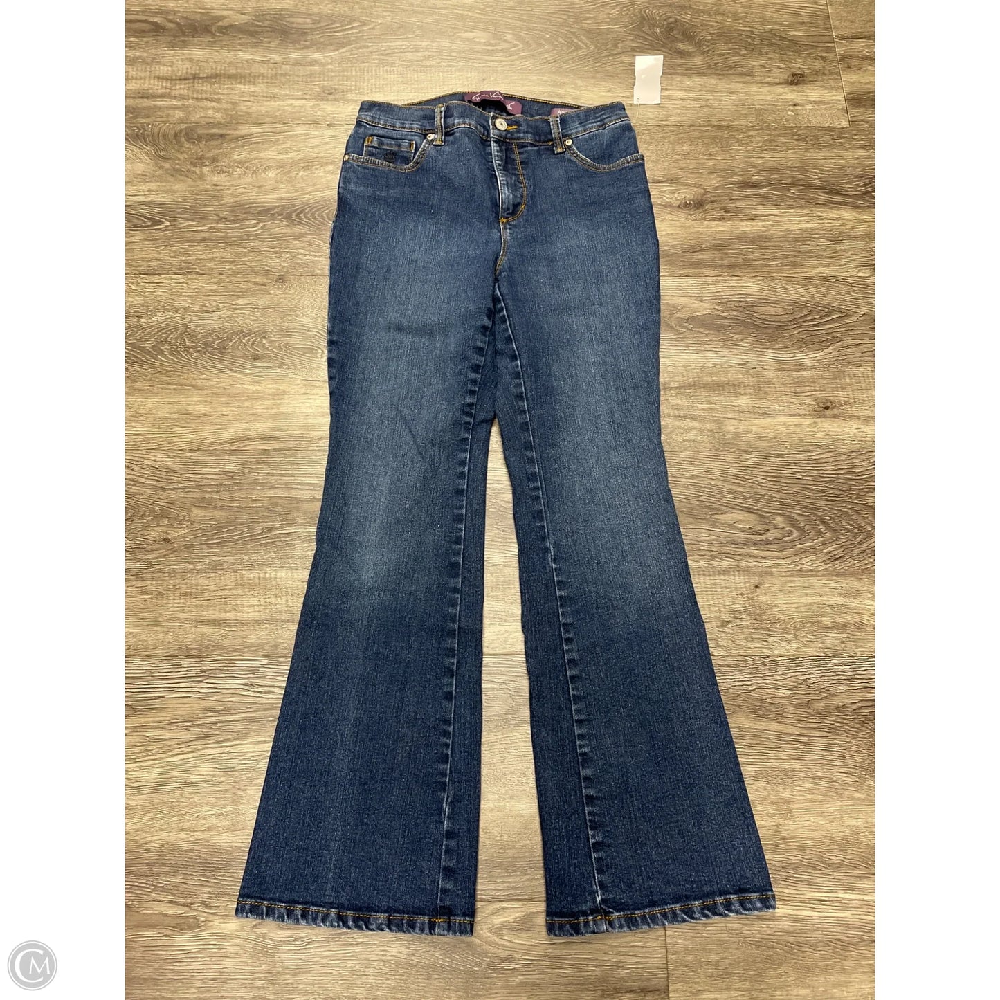 Jeans Flared By Gloria Vanderbilt In Blue Denim, Size: 6