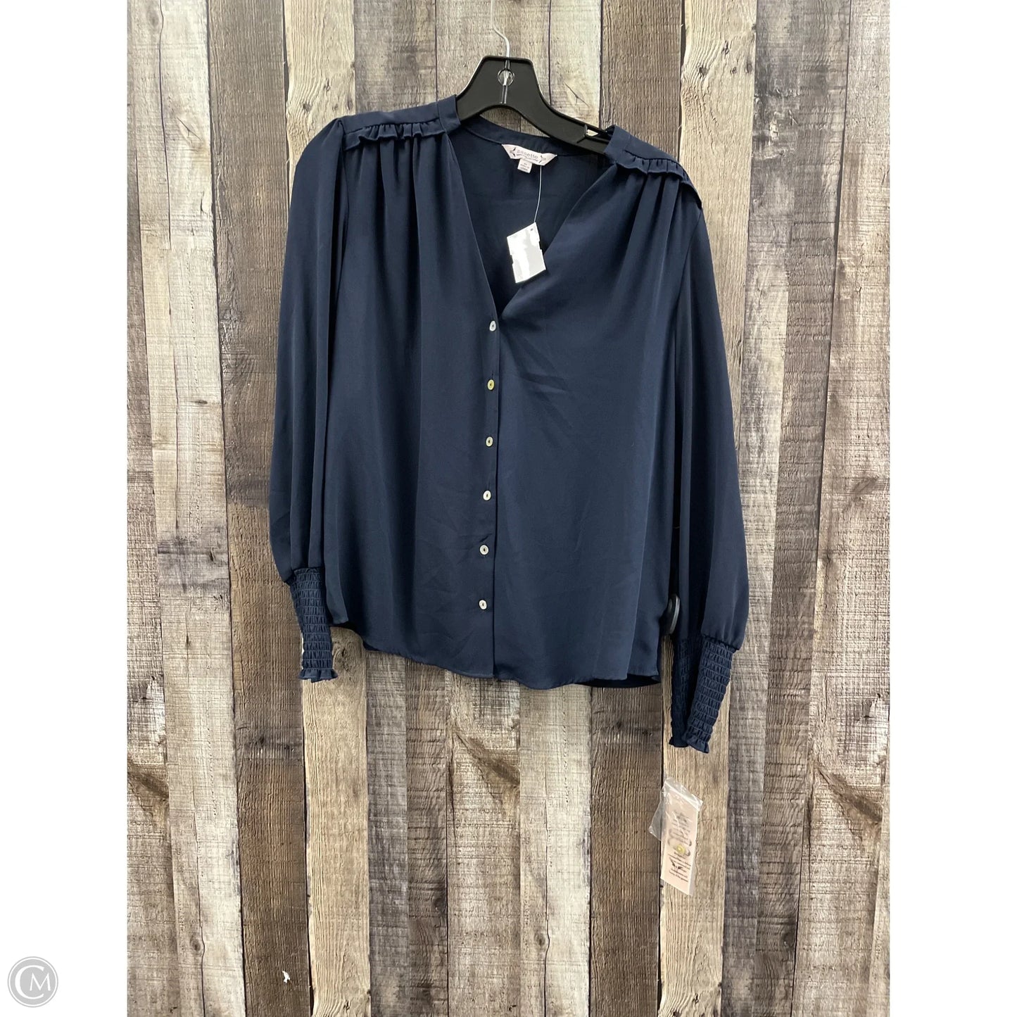 Top Long Sleeve By Nanette Lepore In Navy, Size: M