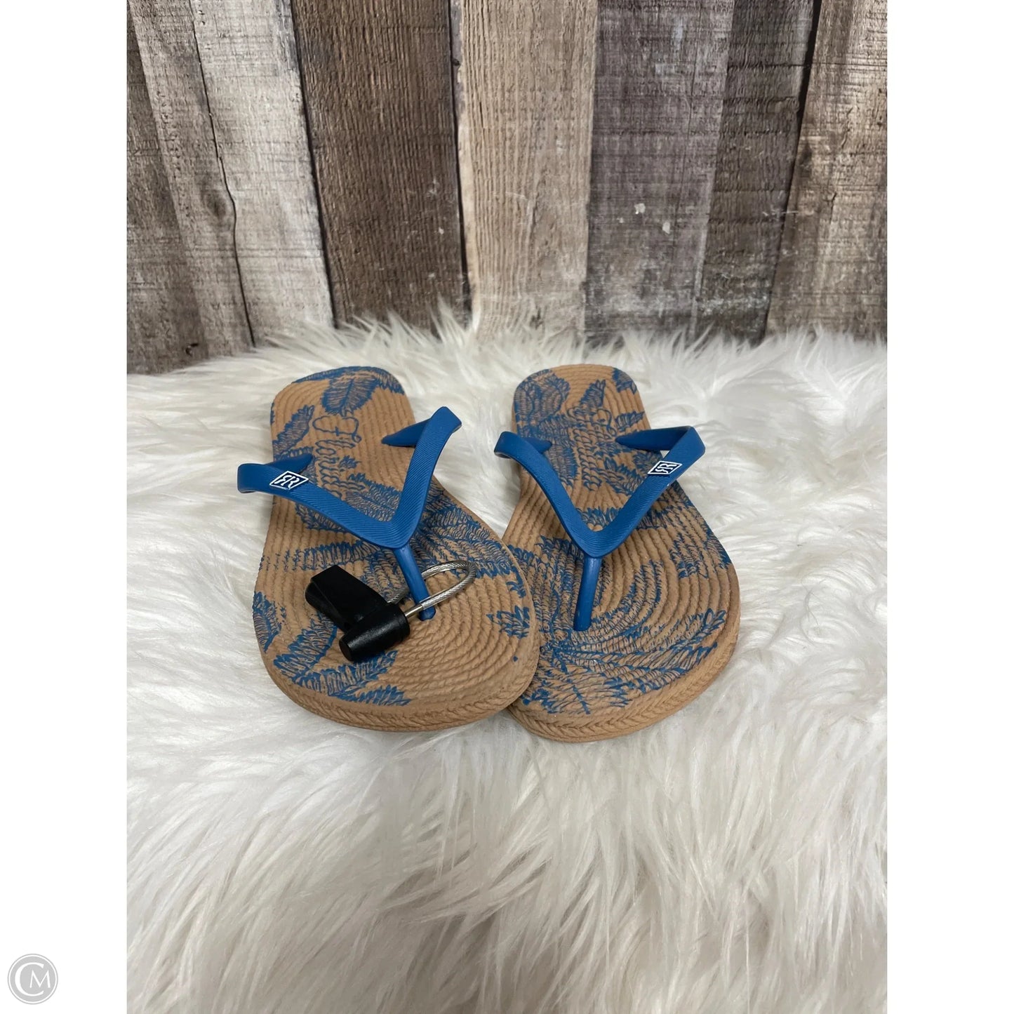 Sandals Flip Flops By Cmf In Blue, Size: 7