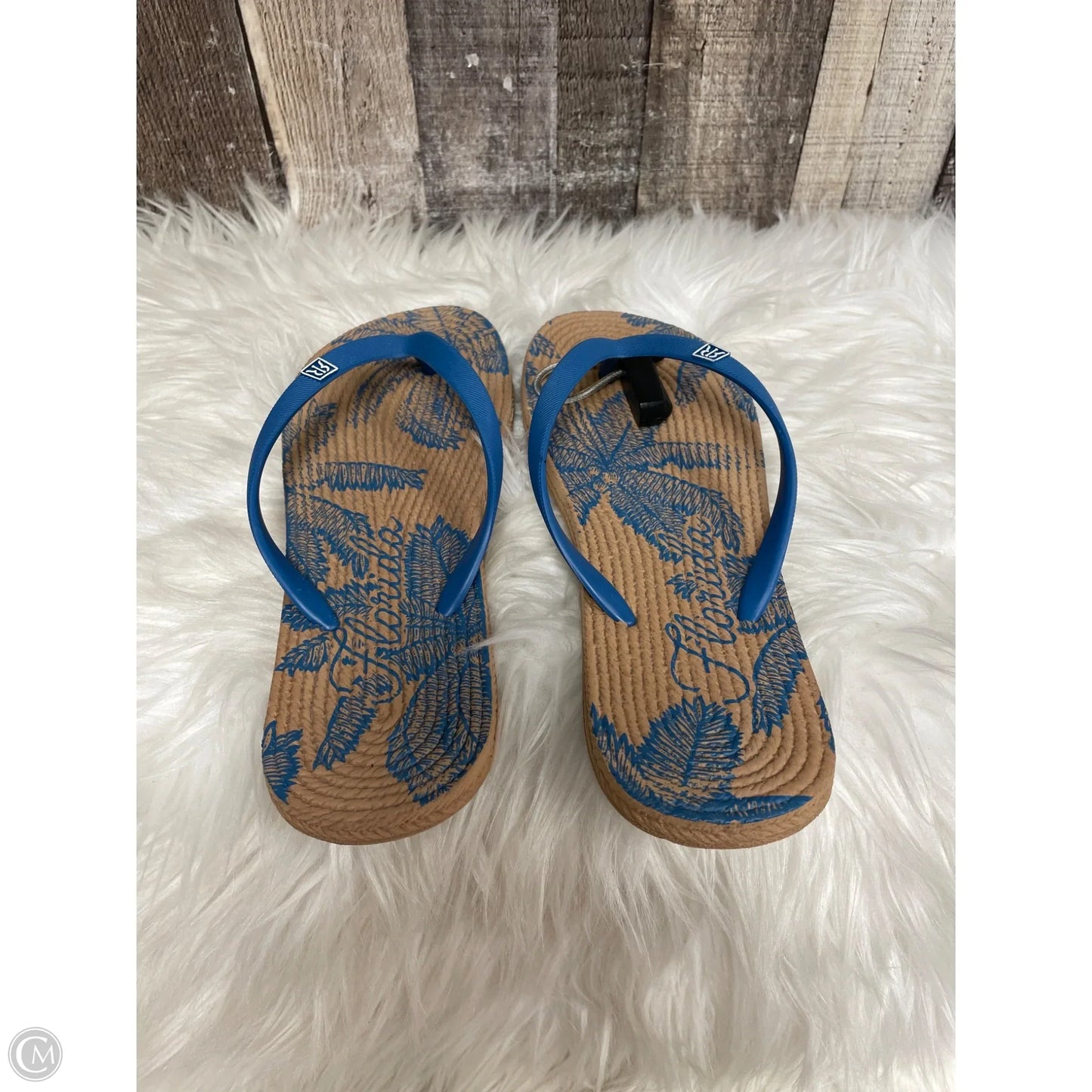 Sandals Flip Flops By Cmf In Blue, Size: 7