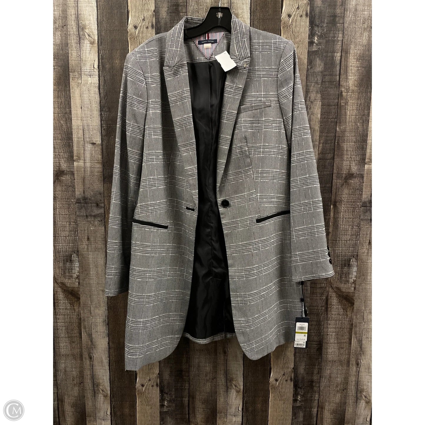 Blazer By Tommy Hilfiger In Plaid Pattern, Size: L