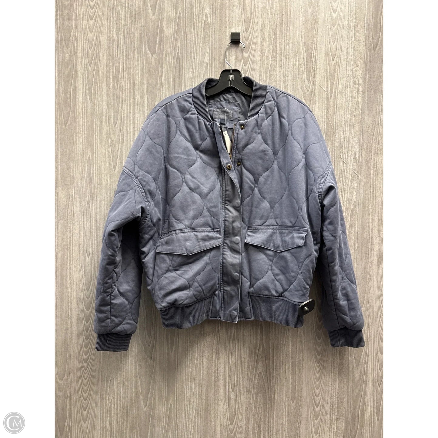 Jacket Puffer & Quilted By Universal Thread In Blue, Size: M