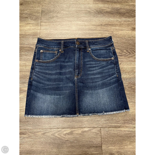 Skirt Mini & Short By American Eagle In Blue Denim, Size: 12