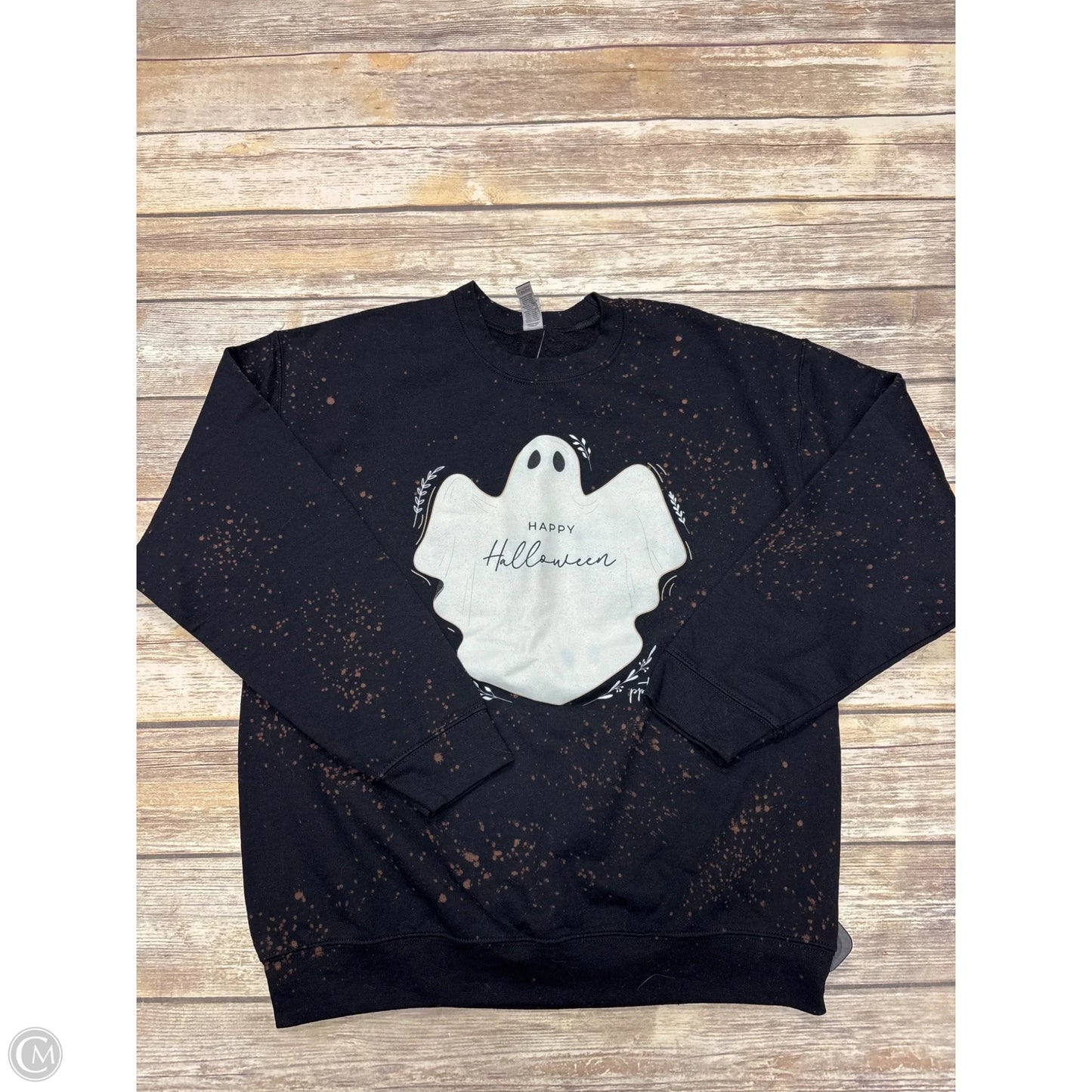 Sweatshirt Crewneck By Gildan In Black, Size: L