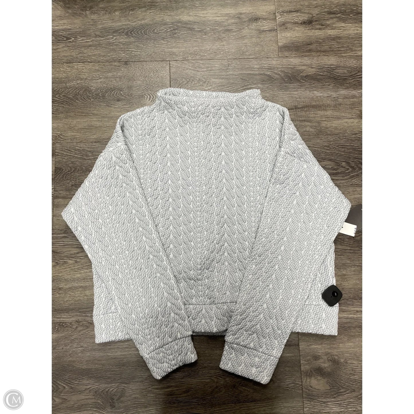 Athletic Sweatshirt Collar By Gapfit In Grey & White, Size: Xl