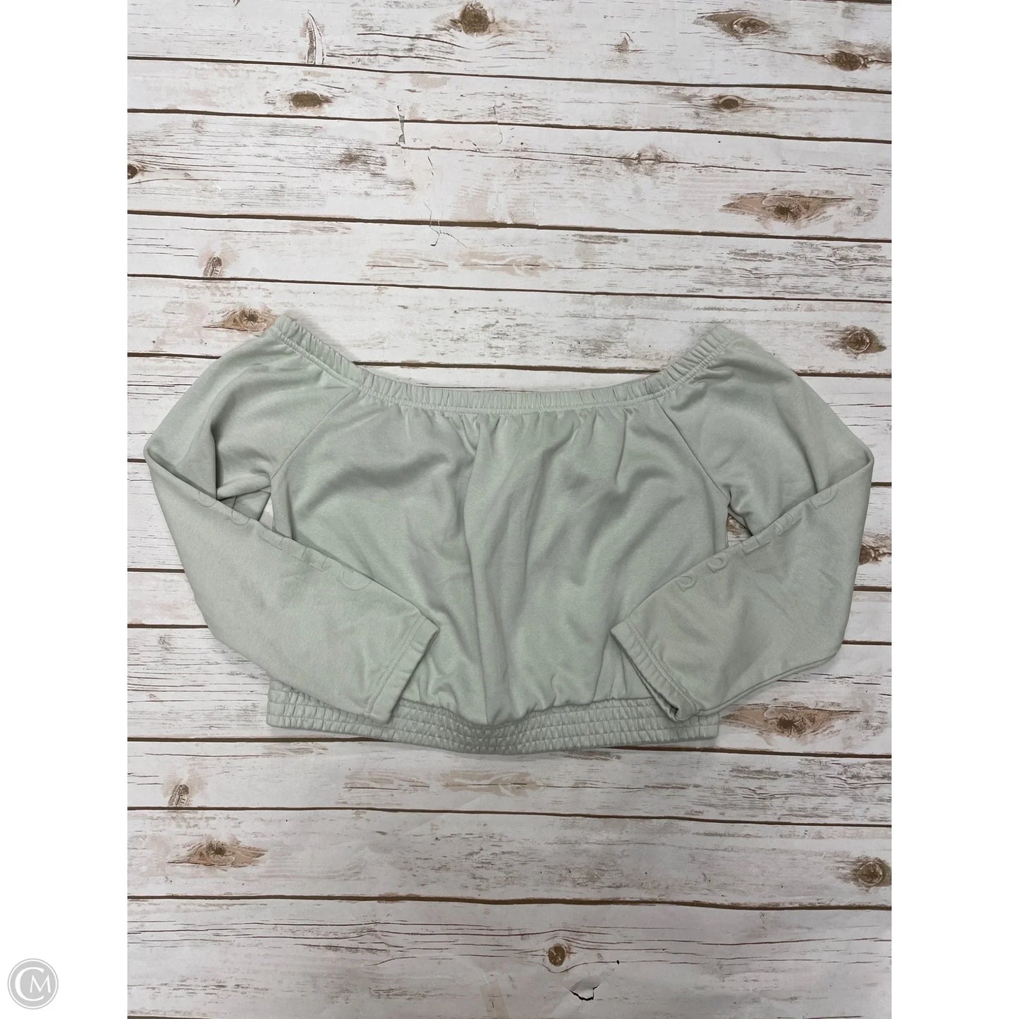 Sweatshirt Crewneck By Guess In Green, Size: Xl