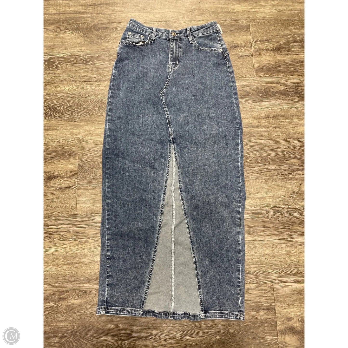 Skirt Maxi By Princess Polly In Blue Denim, Size: Xs