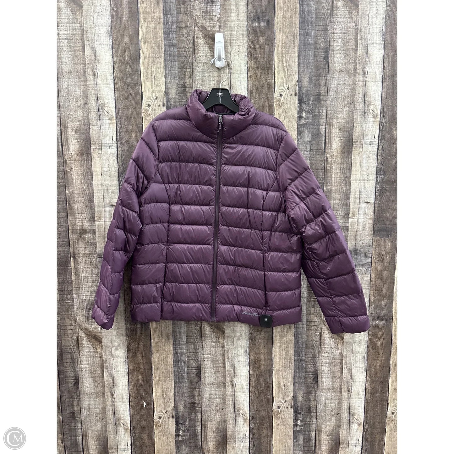 Jacket Puffer & Quilted By Eddie Bauer In Purple, Size: Xl