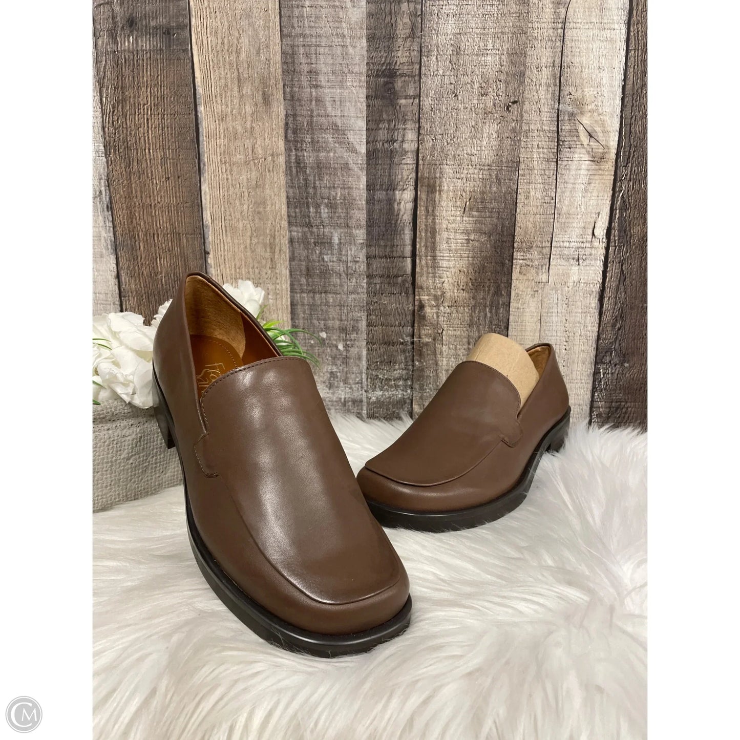 Shoes Heels Block By Franco Sarto In Brown, Size: 5.5