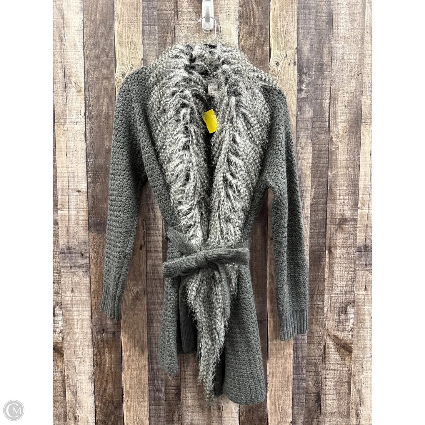 Sweater Cardigan By Debut In Grey, Size: S