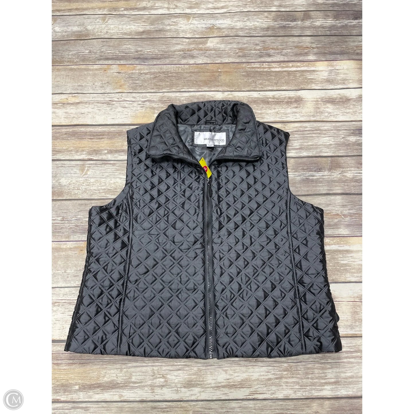 Vest Puffer & Quilted By Weatherproof In Silver, Size: Xl