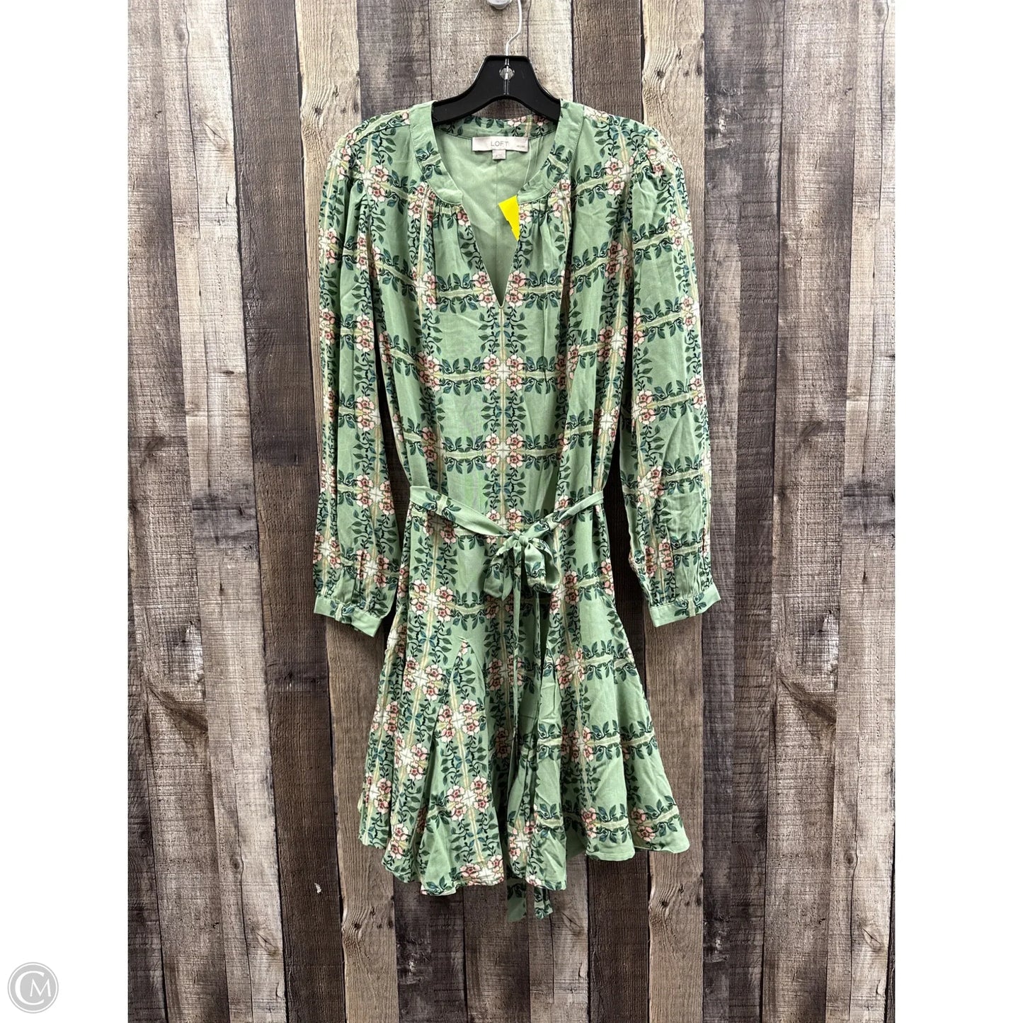 Dress Casual Midi By Loft In Green, Size: Lp