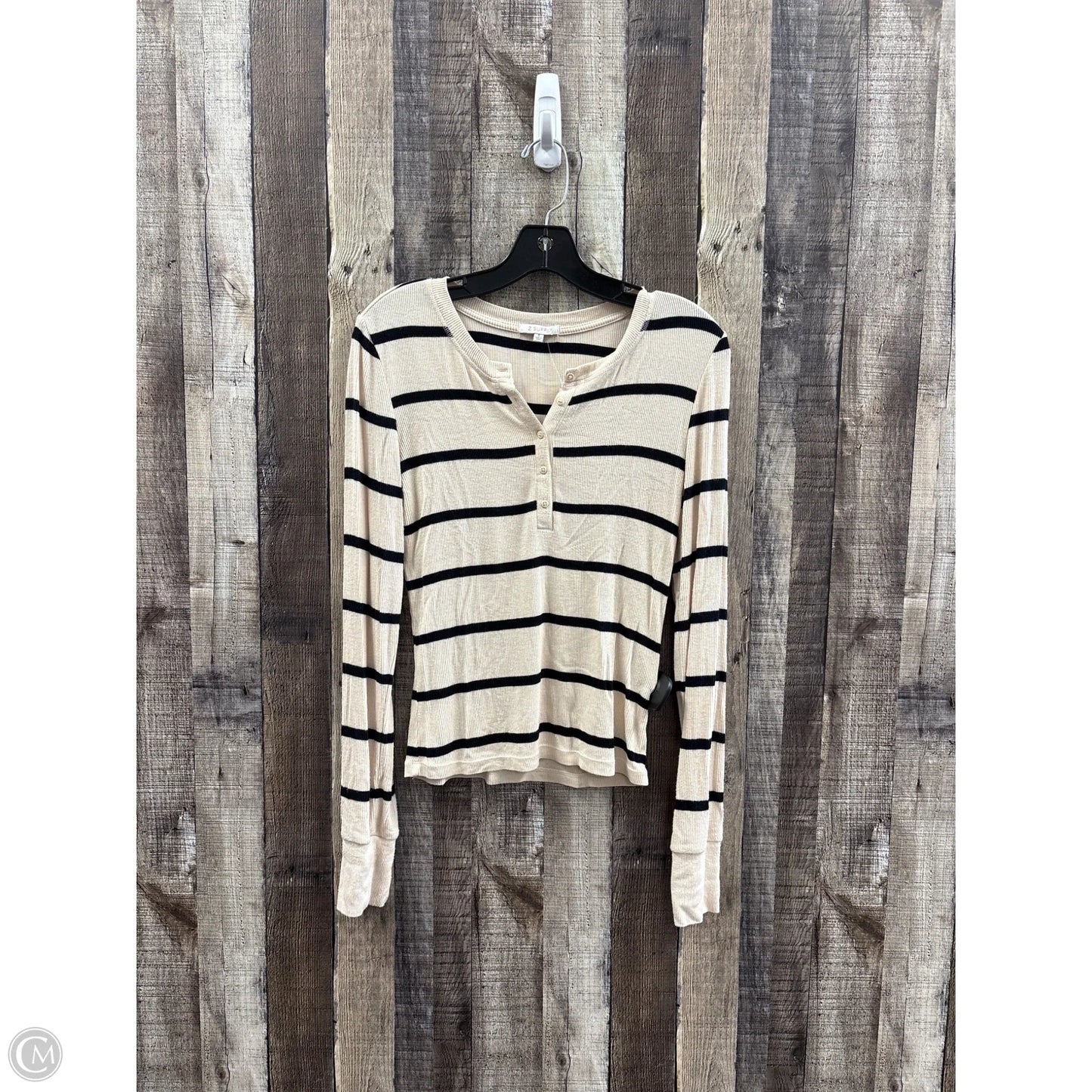 Top Long Sleeve By Z Supply In Striped Pattern, Size: S