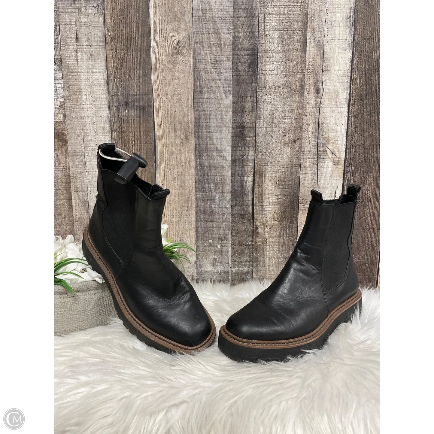 Boots Ankle Flats By Sam Edelman In Black, Size: 6.5