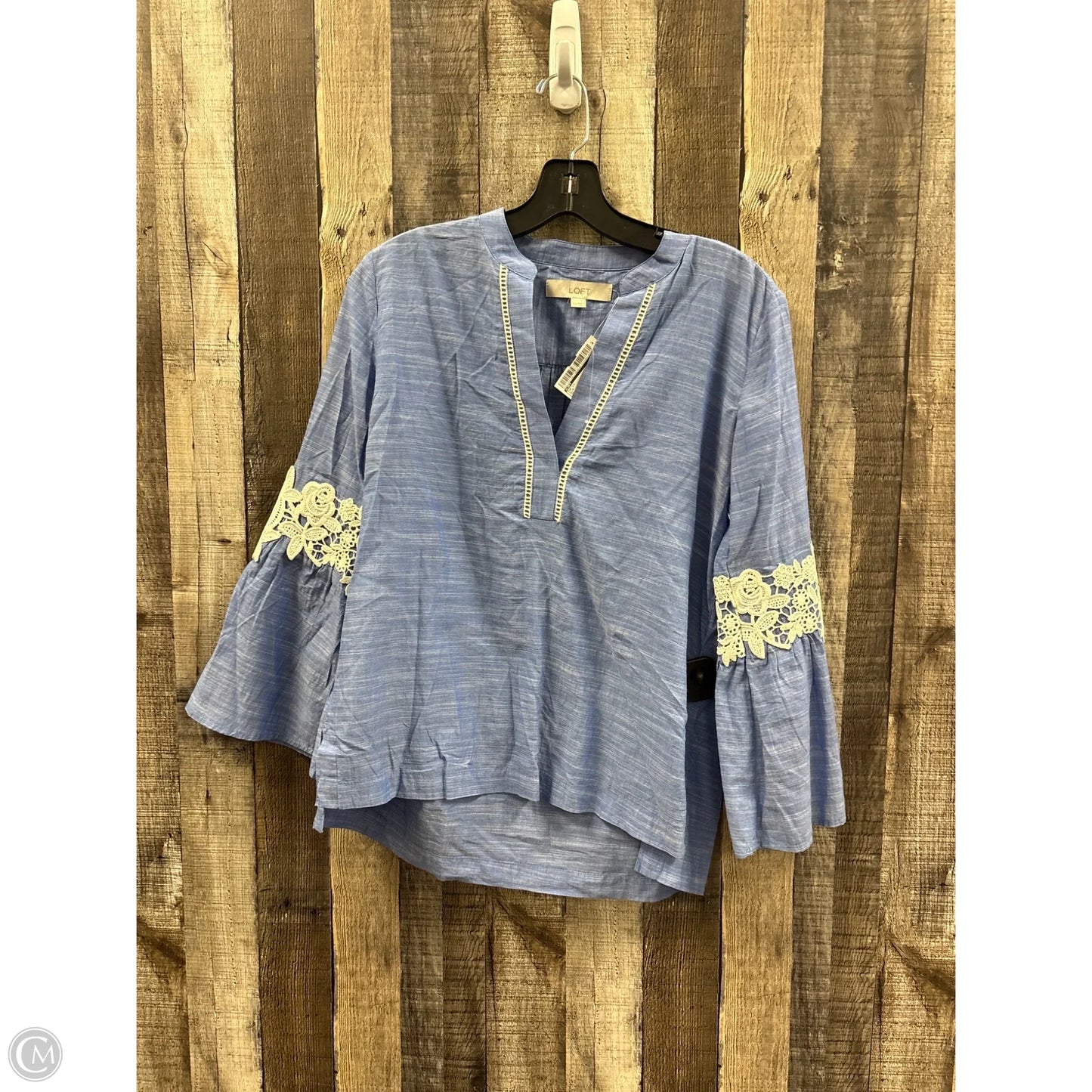Top Long Sleeve By Loft In Blue, Size: Xs