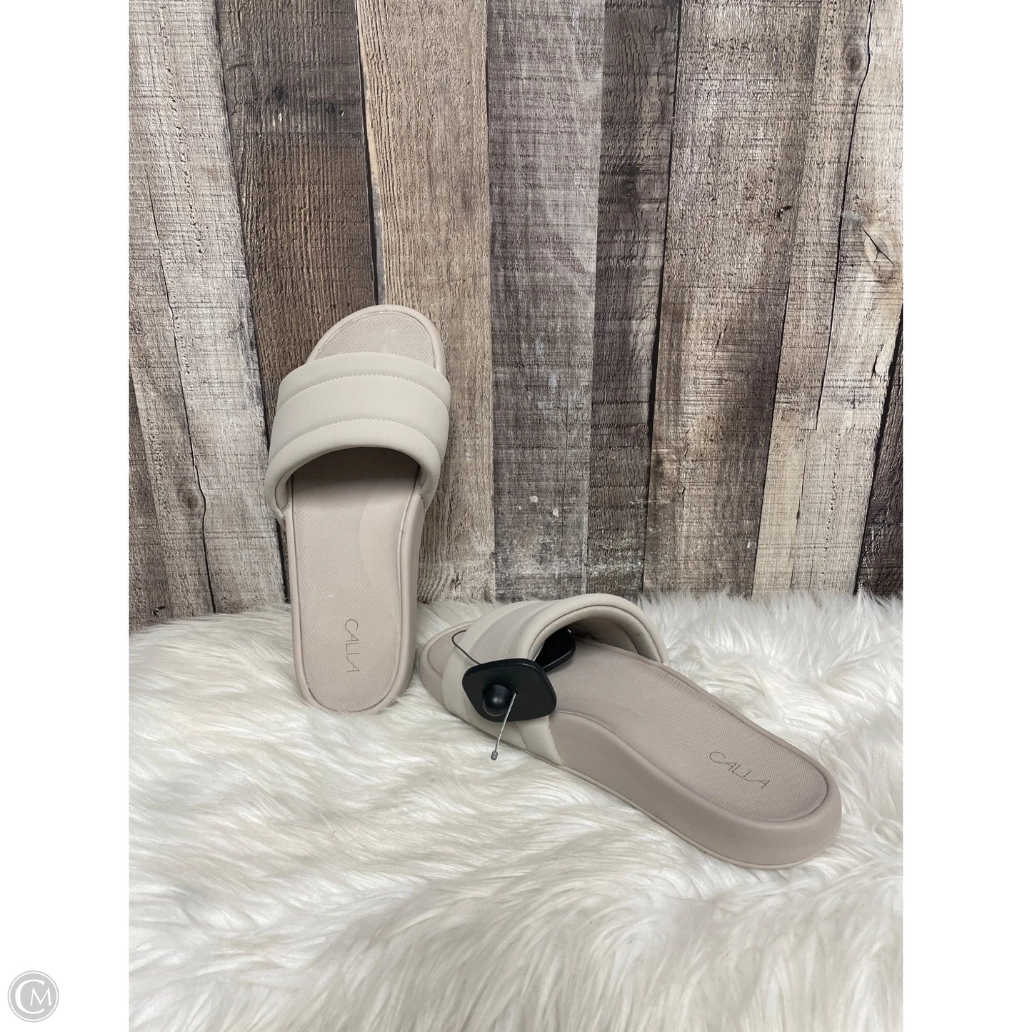 Sandals Flats By Calia In Grey, Size: 8.5