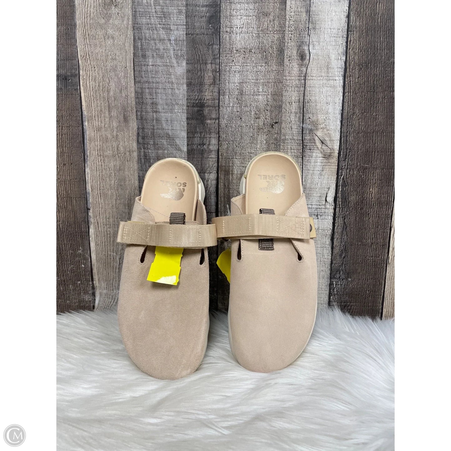 Shoes Heels Wedge By Sorel In Beige, Size: 10.5
