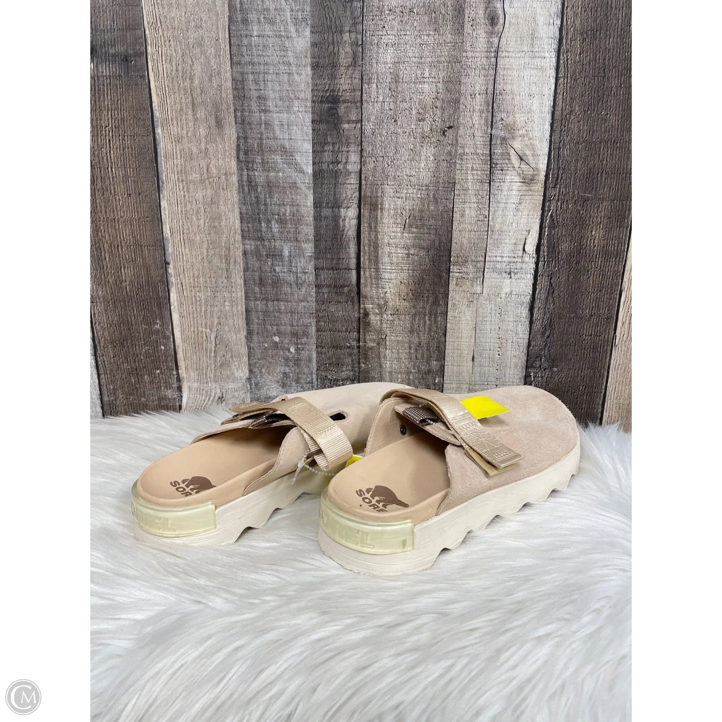 Shoes Heels Wedge By Sorel In Beige, Size: 10.5