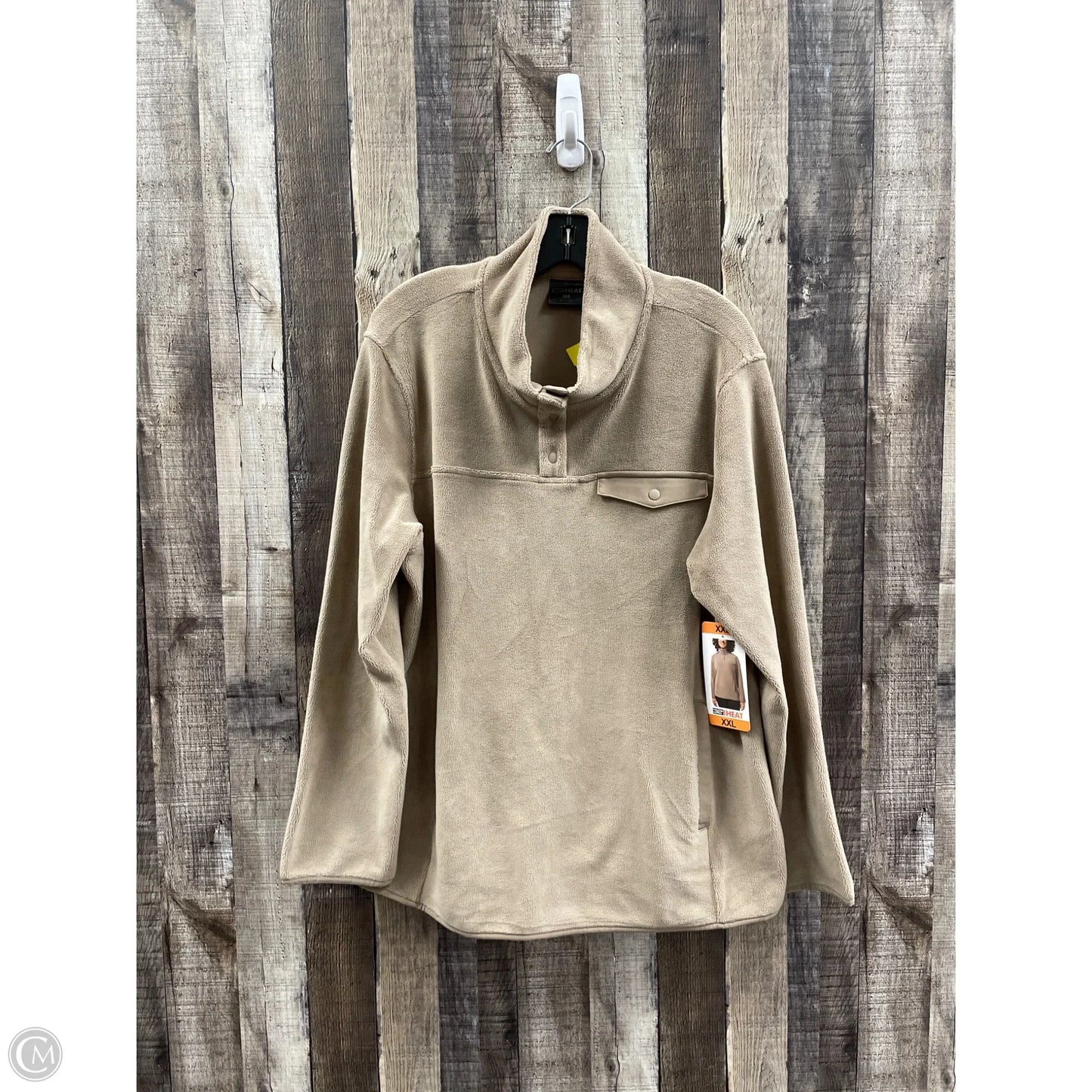 Jacket Fleece By 32 Degrees In Tan, Size: Xxl