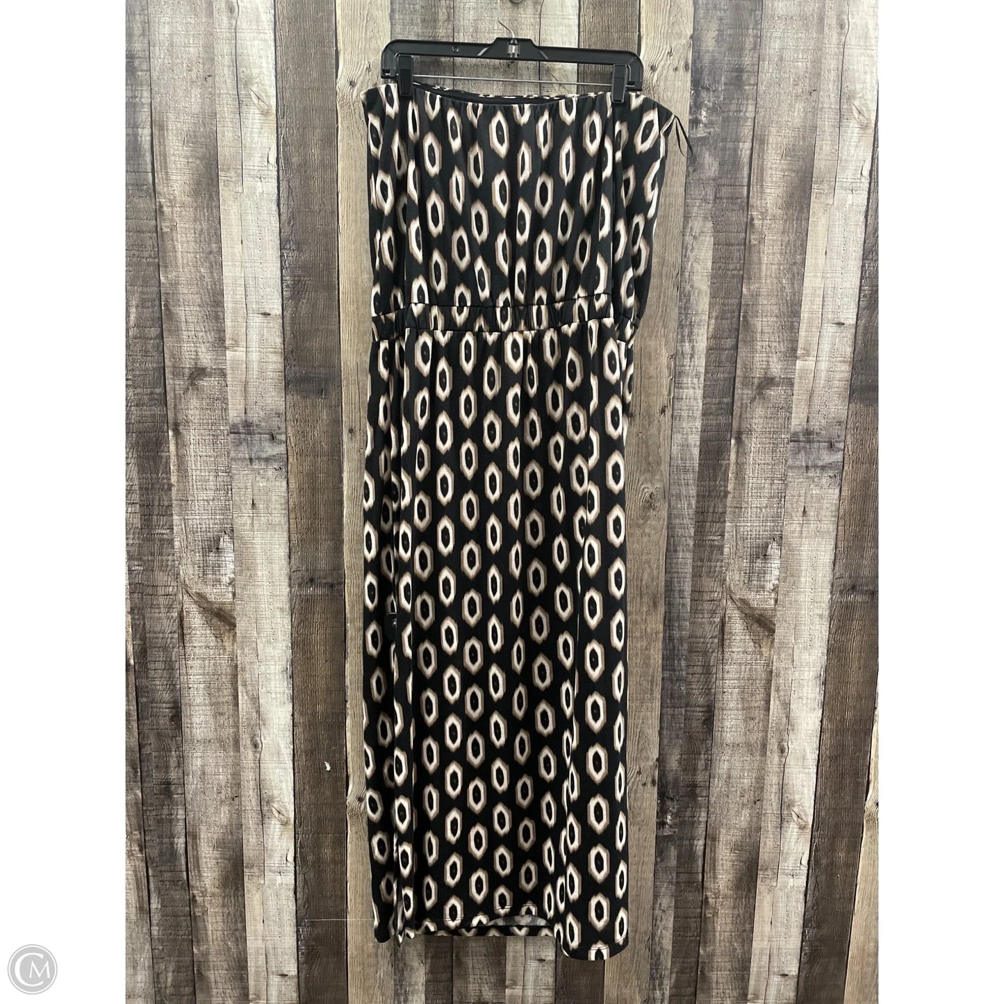 Dress Casual Maxi By Attention In Black & Brown, Size: Xl