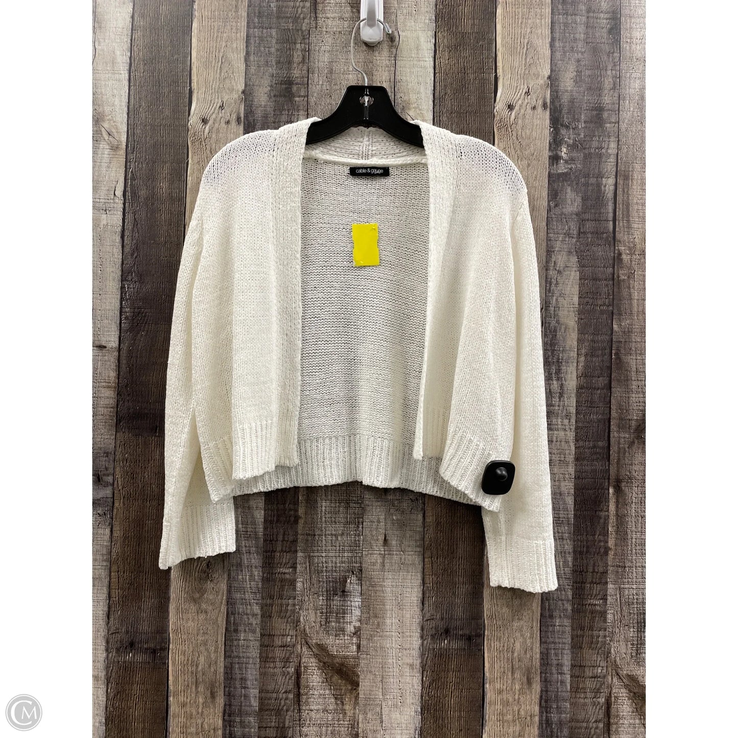 Cardigan By Cable And Gauge In Ivory, Size: S