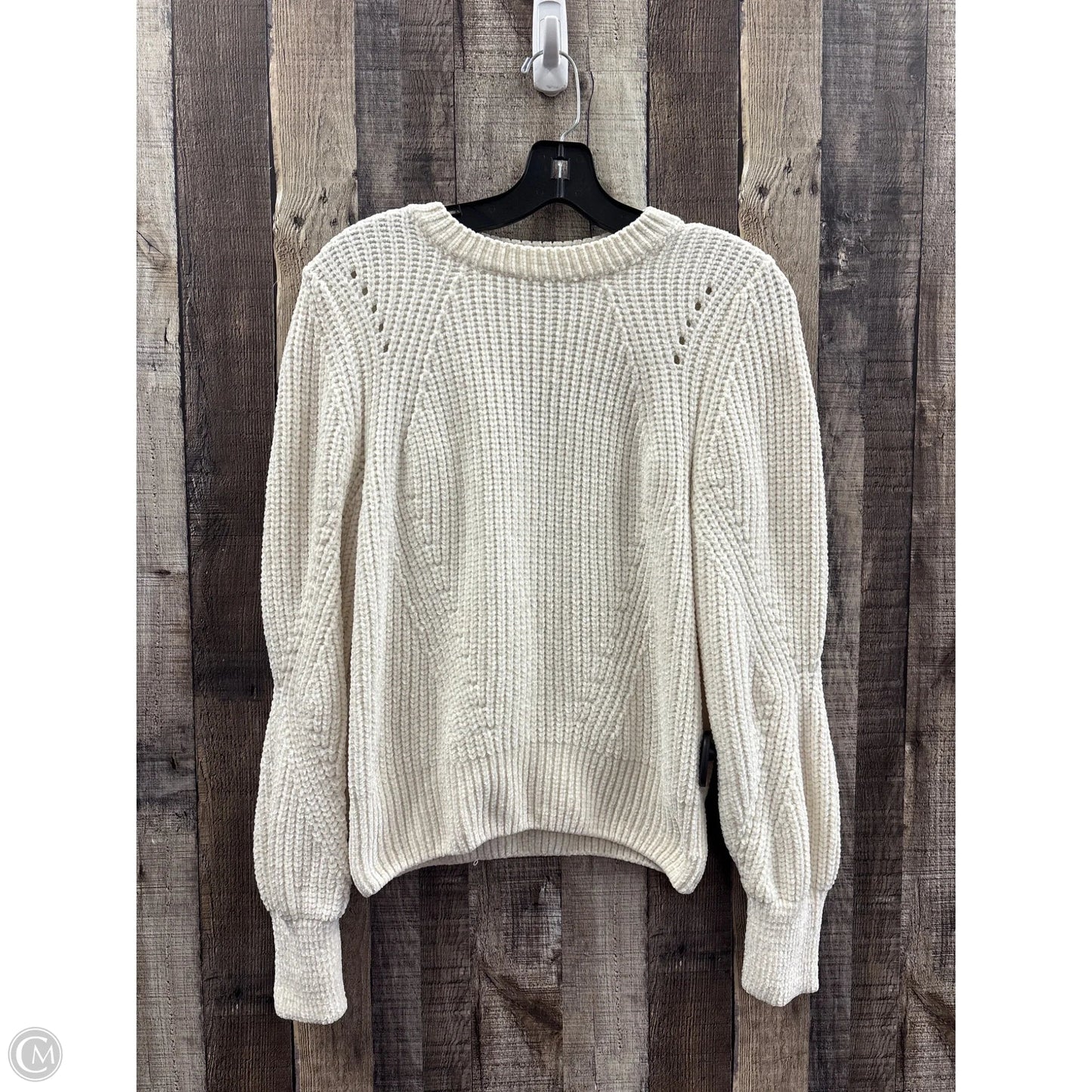 Sweater By H&m In Ivory, Size: S