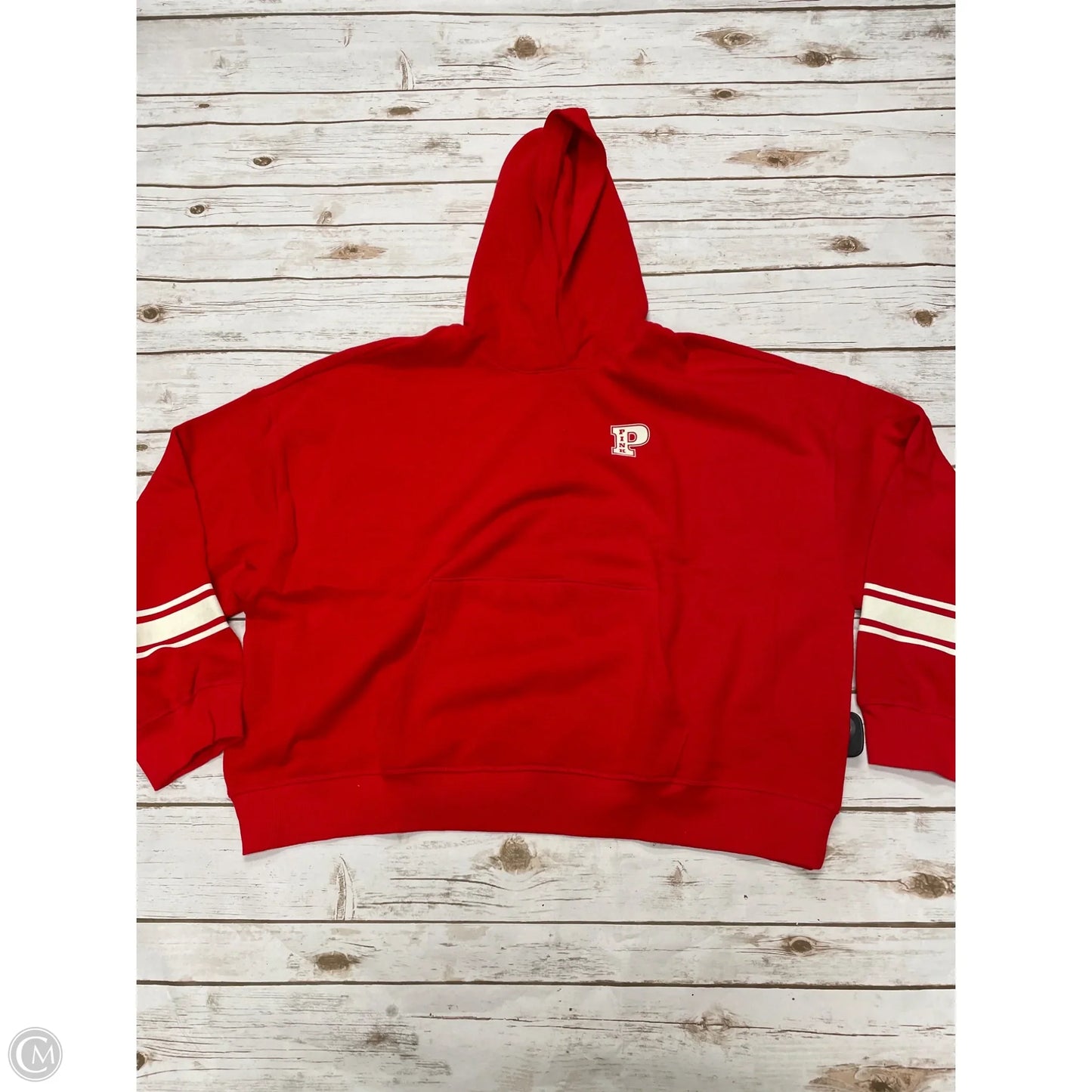 Sweatshirt Hoodie By Pink In Red, Size: Xxl