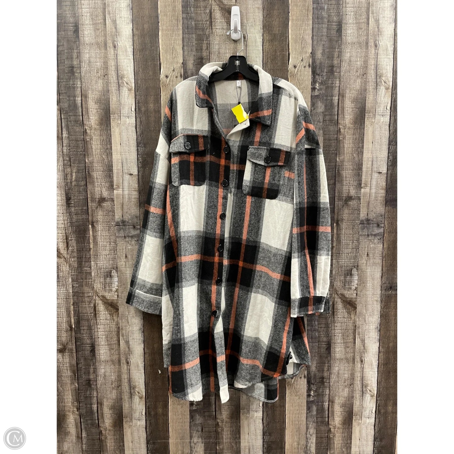 Jacket Shirt By Cme In Plaid Pattern, Size: 3x