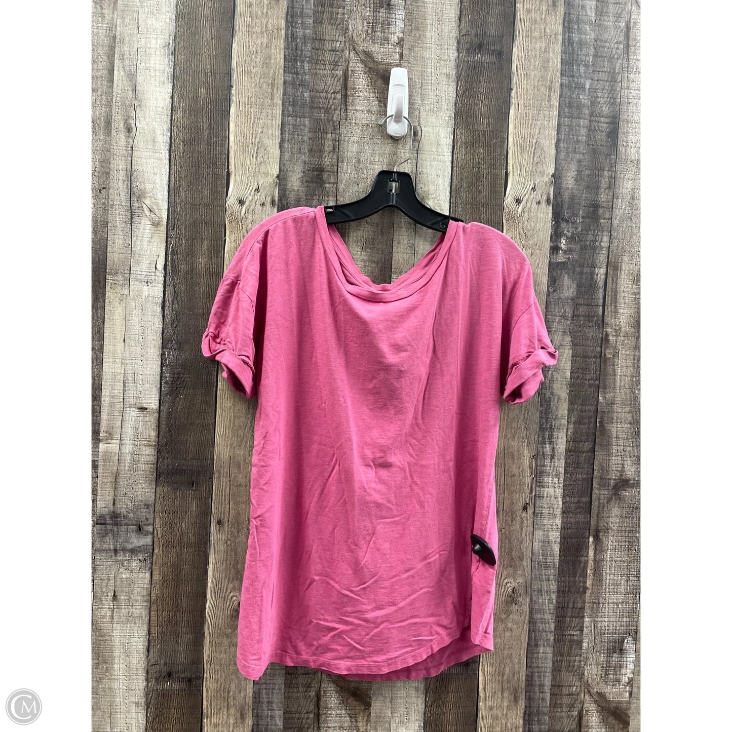 Top Short Sleeve By Maurices In Pink, Size: L