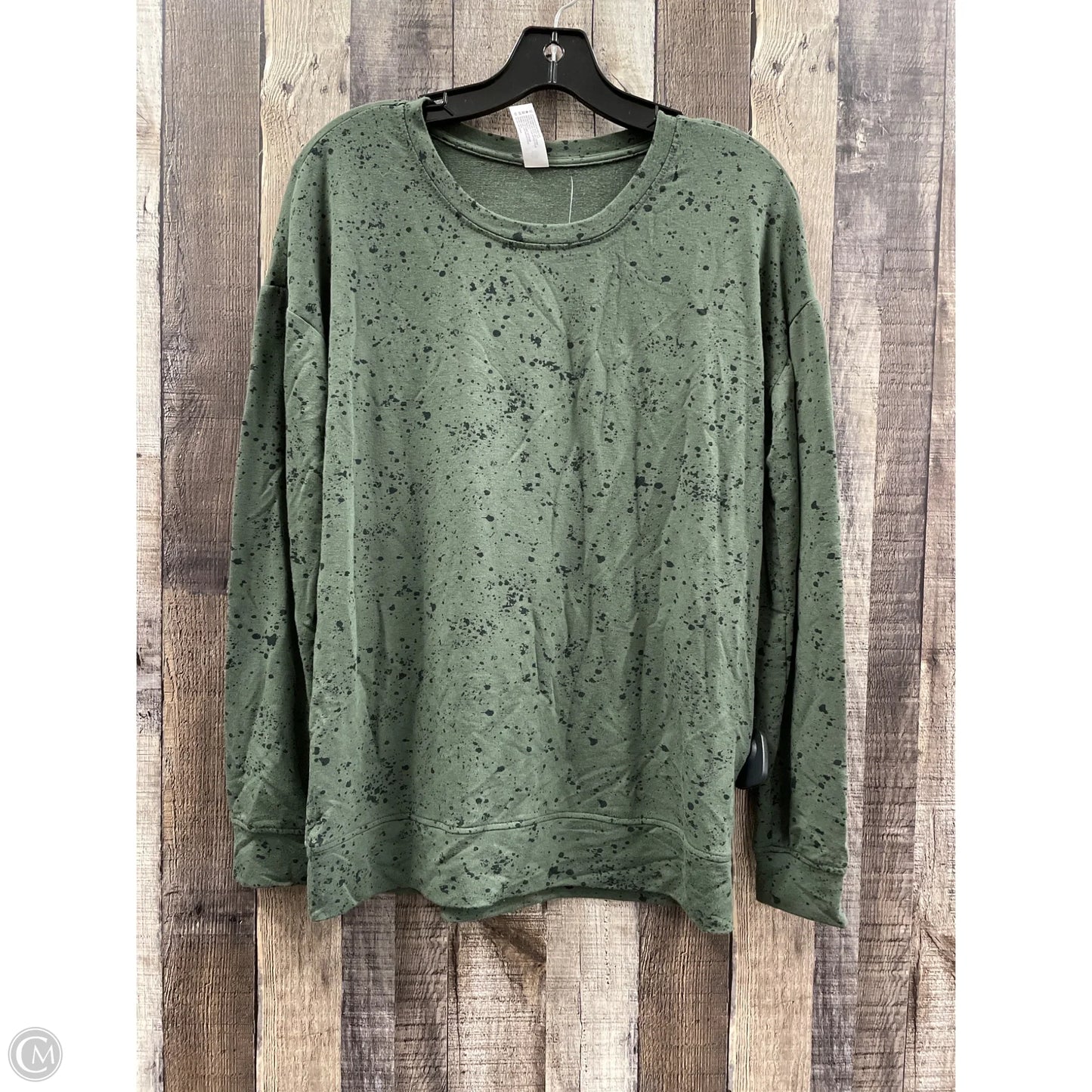 Sweatshirt Crewneck By 90 Degrees By Reflex In Green, Size: S