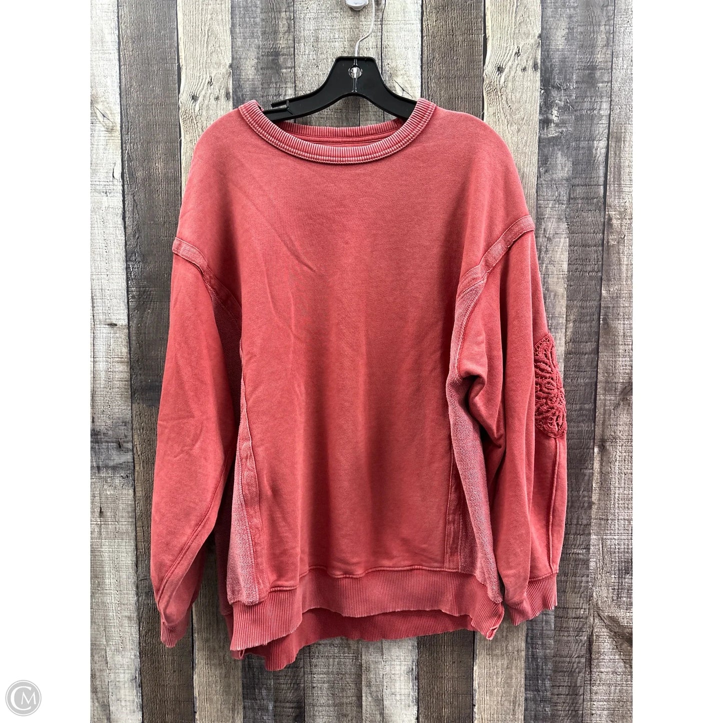 Sweatshirt Crewneck By Aerie In Red, Size: S